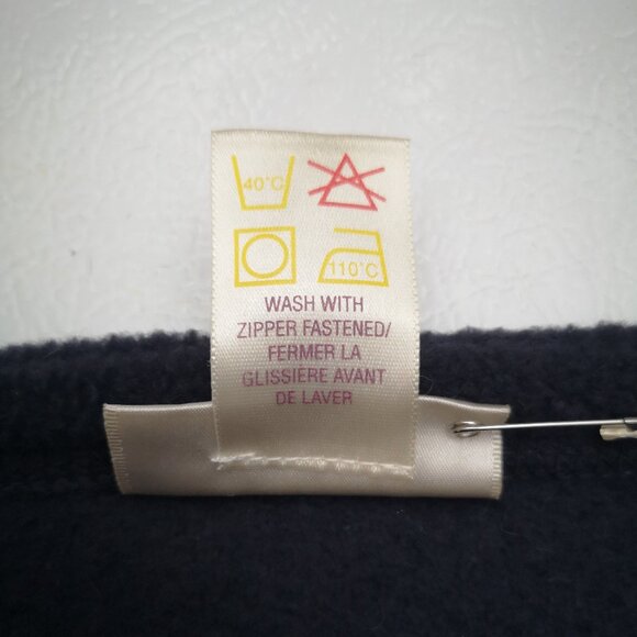 Carroll Reed Ladies Size Large Navy w/ White Accents Full Zip Fleece Jacket - Picture 6 of 9